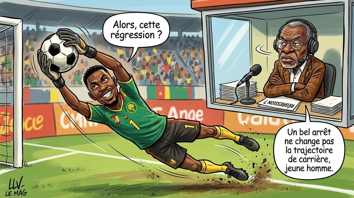 Illustration éditoriale pour André Onana : deuxième saison en prêt à Trabzonspor, Serge Branco le qualifie de régression