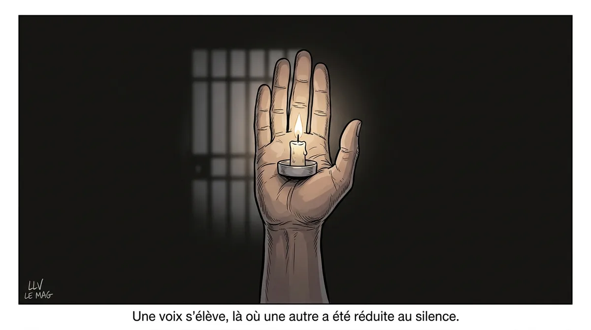 Illustration éditoriale pour Cameroun : l'UDC de Patricia Tomaino Ndam Njoya monte au créneau pour Jacques Bertrand Mang