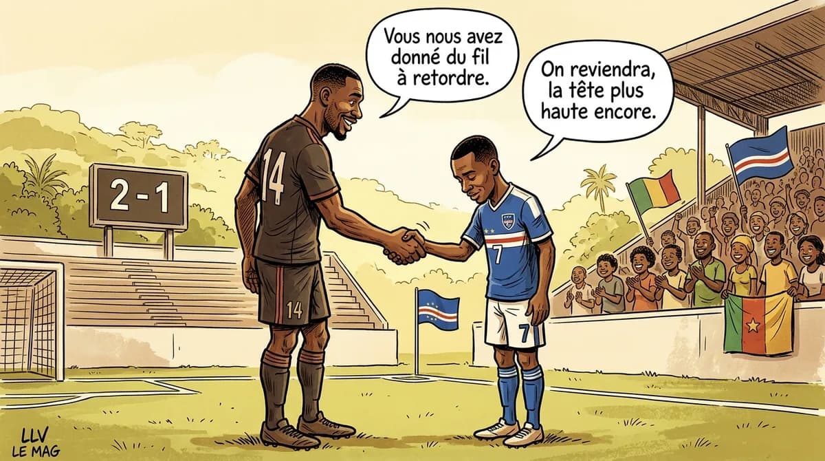 Illustration éditoriale pour Cap-Vert, fierté africaine, quitte le Mondial la tête haute