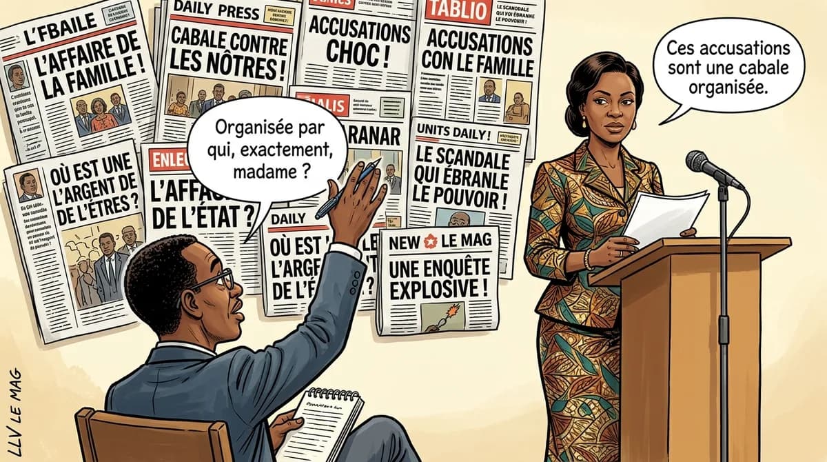 Illustration éditoriale pour Crescence Baboke brise le silence : une dénonciation d’une cabale contre la famille Baboke