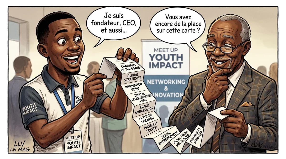 Illustration éditoriale pour Douala : plus de 200 jeunes se mobilisent pour l’entrepreneuriat