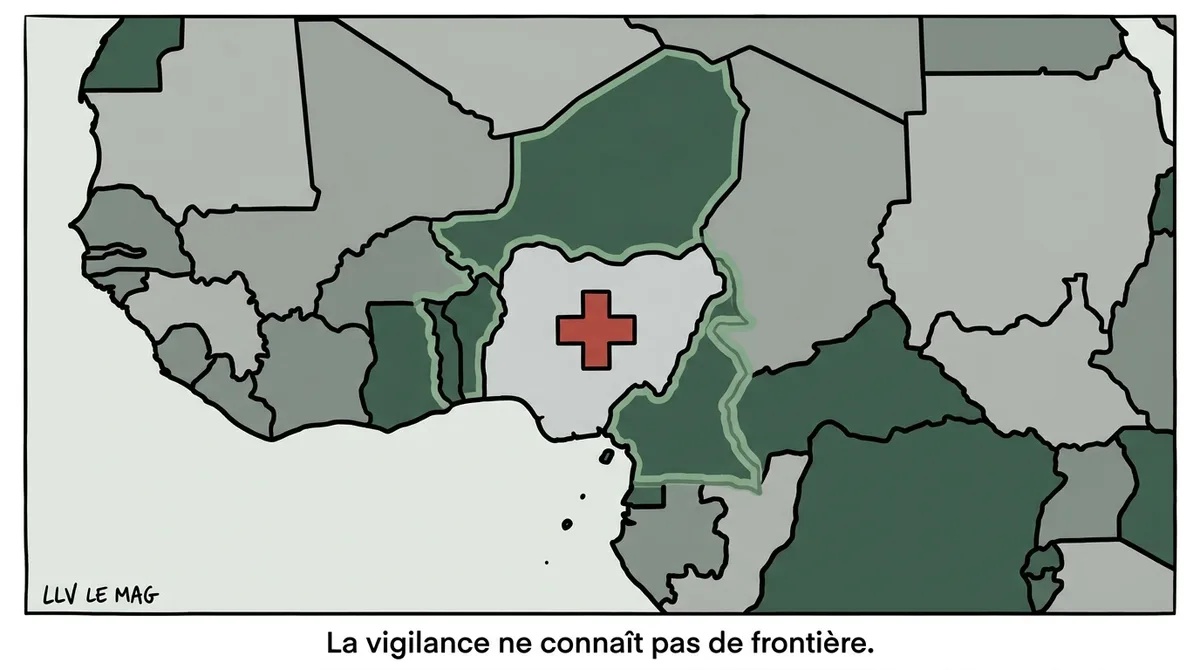 Illustration éditoriale pour Ebola en RDC : plus de 500 morts et 1 561 cas confirmés – la crise qui menace l’Afrique centrale