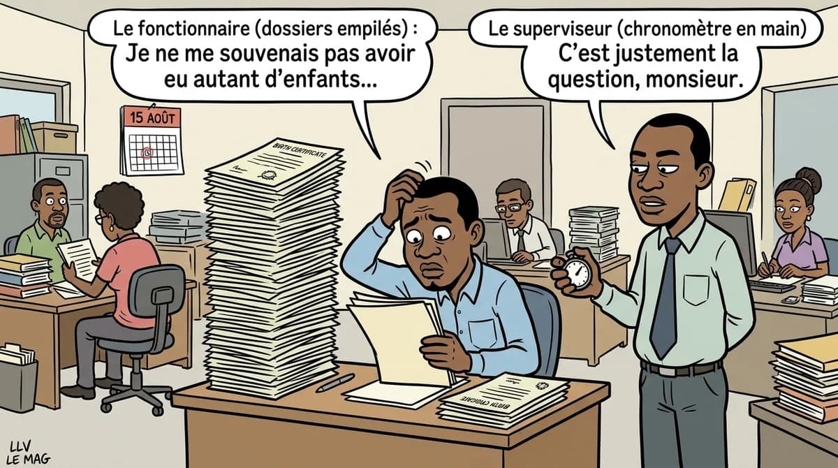 Illustration éditoriale pour Fraude aux allocations familiales : le Cameroun lance un nettoyage du fichier