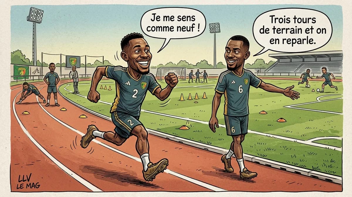Illustration éditoriale pour Junior Tchamadeu reprend les entraînements avec Stoke City : un nouveau départ pour les Potters