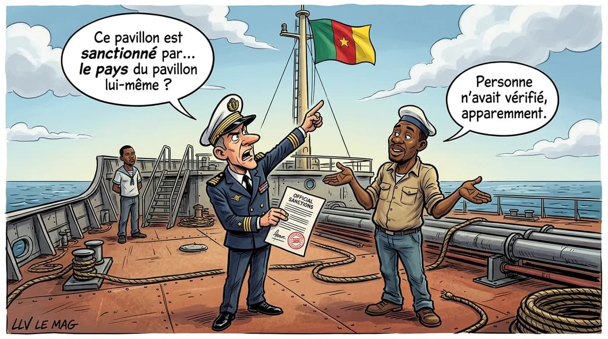Editorial illustration for French navy seizes oil tanker under Yaoundé sanctions