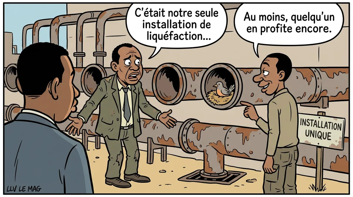 Editorial illustration for The departure of the Hilli Episeyo floating LNG plant leaves Cameroon without natural gas liquefaction capacity