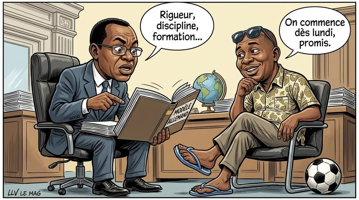 Illustration éditoriale pour Non‑participation du Cameroun au Mondial 2026 : l’heure d’une réforme du football
