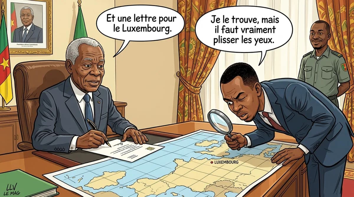 Illustration éditoriale pour Paul Biya adresse ses félicitations à Son Altesse Royale Henri à l'occasion de la fête nationale du Luxembourg