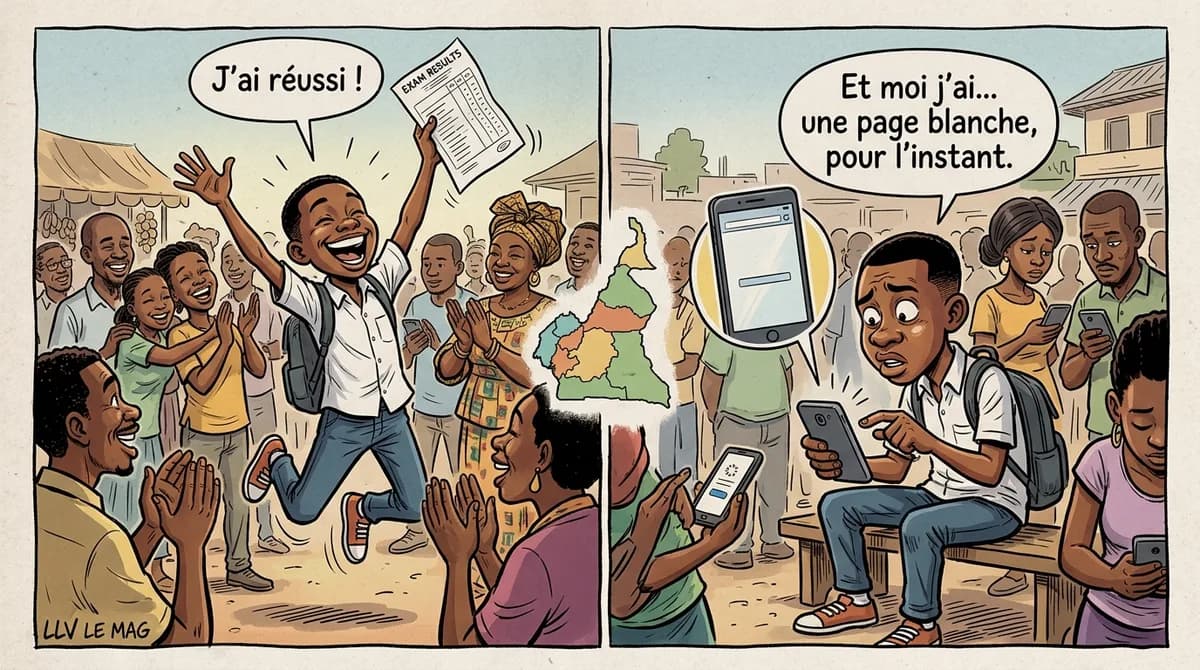 Illustration éditoriale pour Résultats du BEPC 2026 : un accès progressif aux notes des candidats camerounais