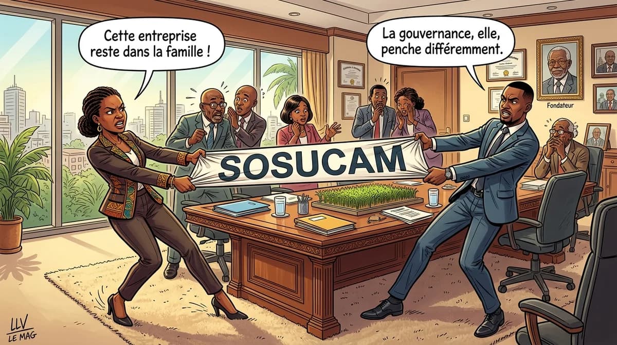 Editorial illustration for Romy Castel Opposes the Sale of Sosucam: A Power Struggle at the Heart of Castel Group Governance