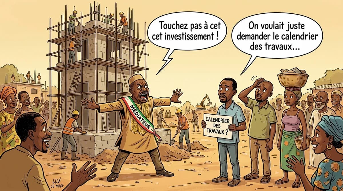 Editorial illustration for Shanda Tonme Defends the Djeuga Palace Project in Douala: A Call for Continued National Investment