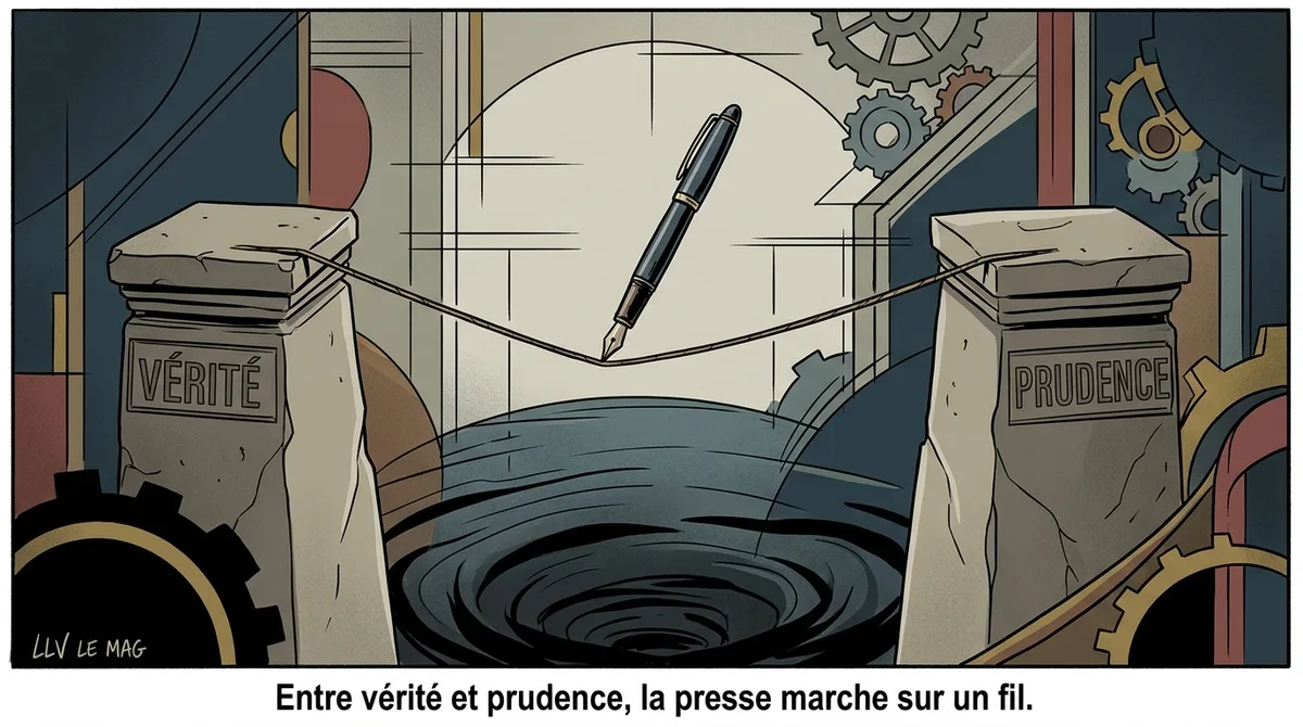 Editorial illustration for Media speculation and President Biya’s death: a Jeune Afrique journalist’s rebuttal