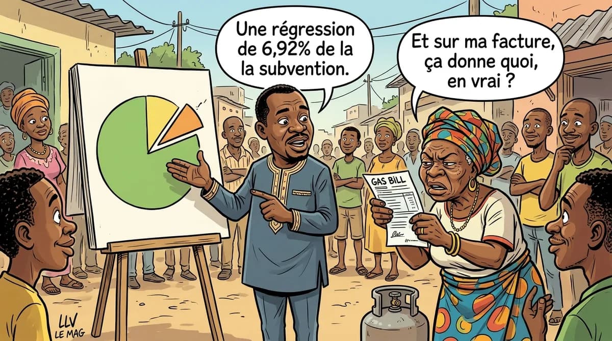 Editorial illustration for Domestic Gas Subsidy in Cameroon: 48.96 billion CFA francs in 2025, a 6.92% decline