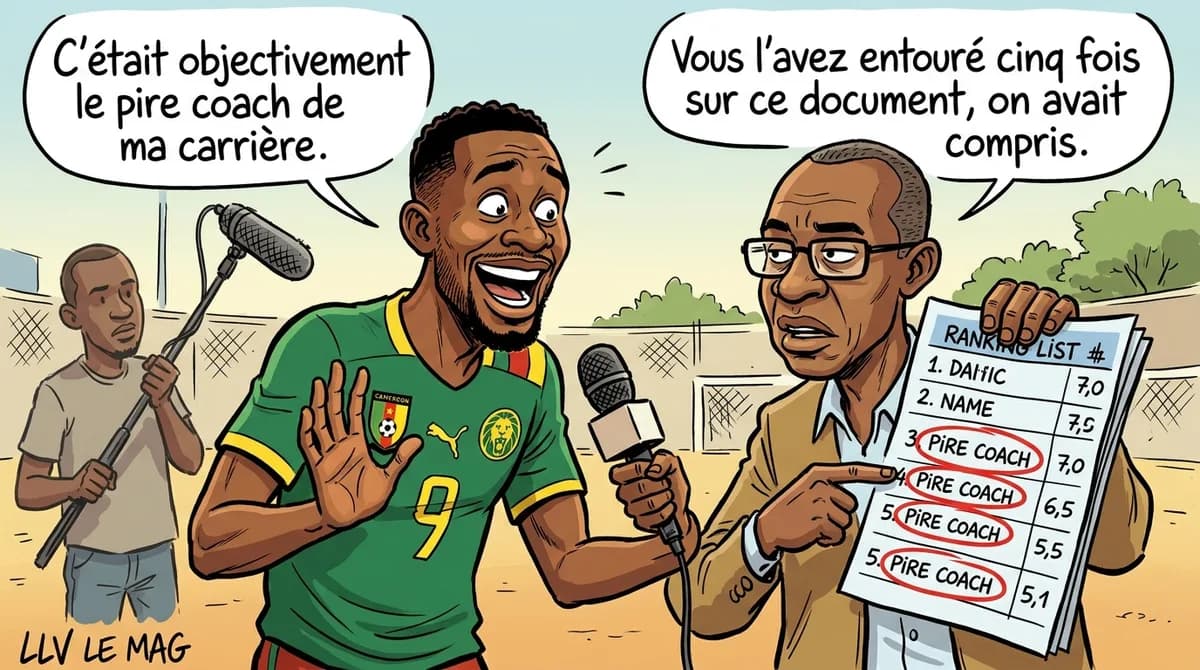 Illustration éditoriale pour Toko Ekambi dénonce la période Seedorf : le pire entraîneur de sa carrière