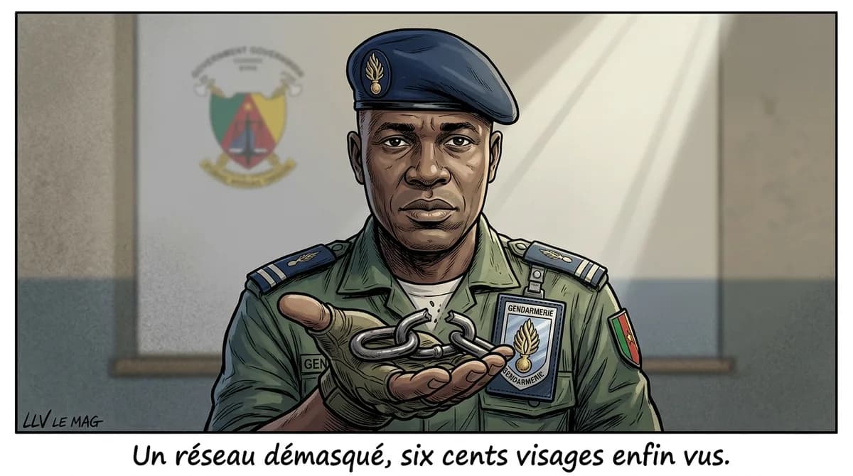 Illustration éditoriale pour Traite humaine au Cameroun : la gendarmerie démantèle un réseau de plus de 600 victimes
