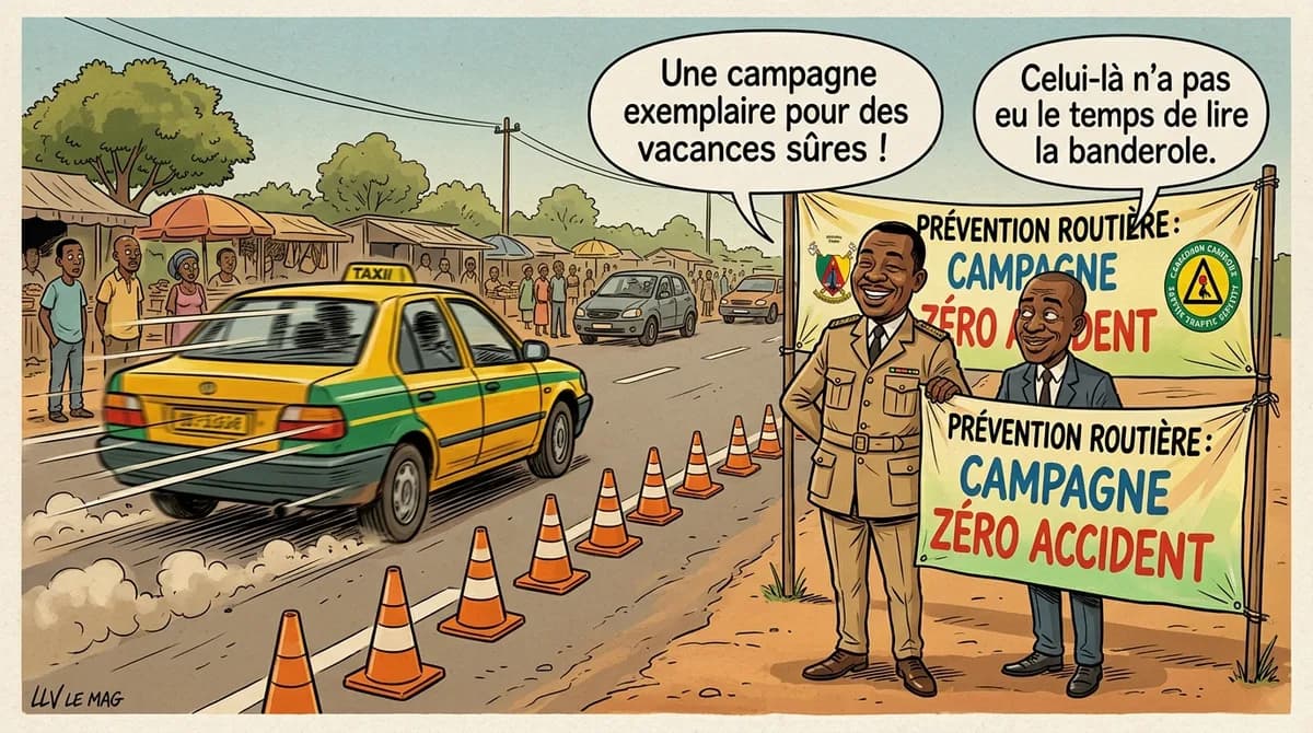 Editorial illustration for Summer 2026: Cameroonian authorities launch a major operation to curb road accidents