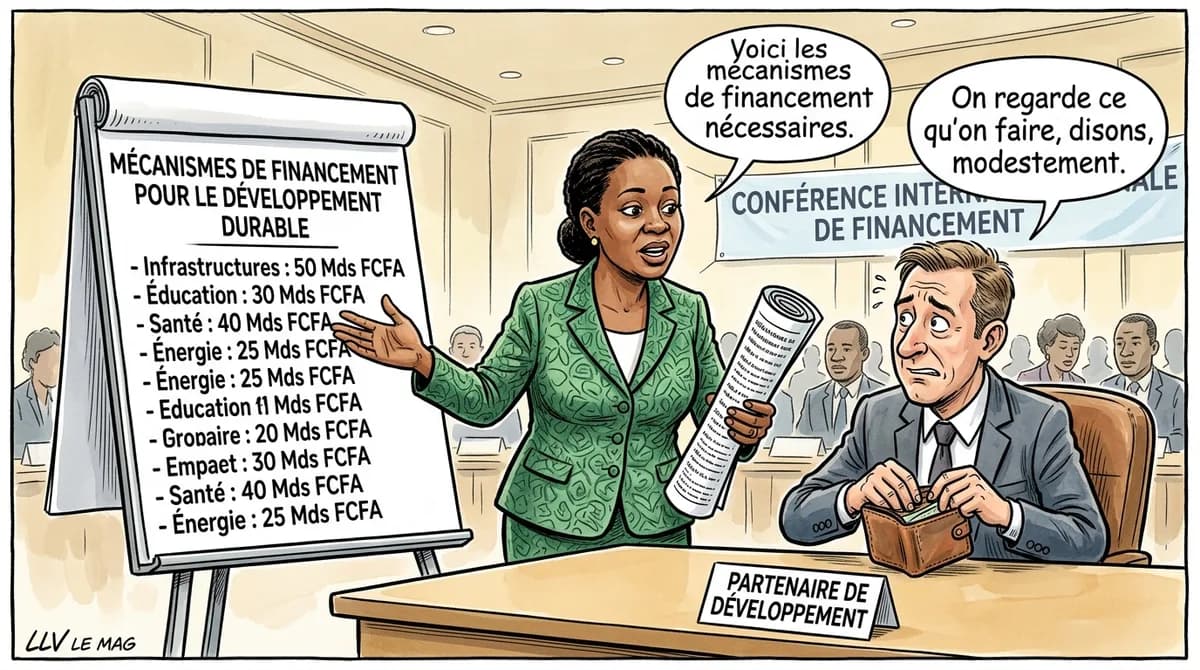 Illustration éditoriale pour Yaoundé mobilise les partenaires pour financer la protection des réfugiés et des populations vulnérables