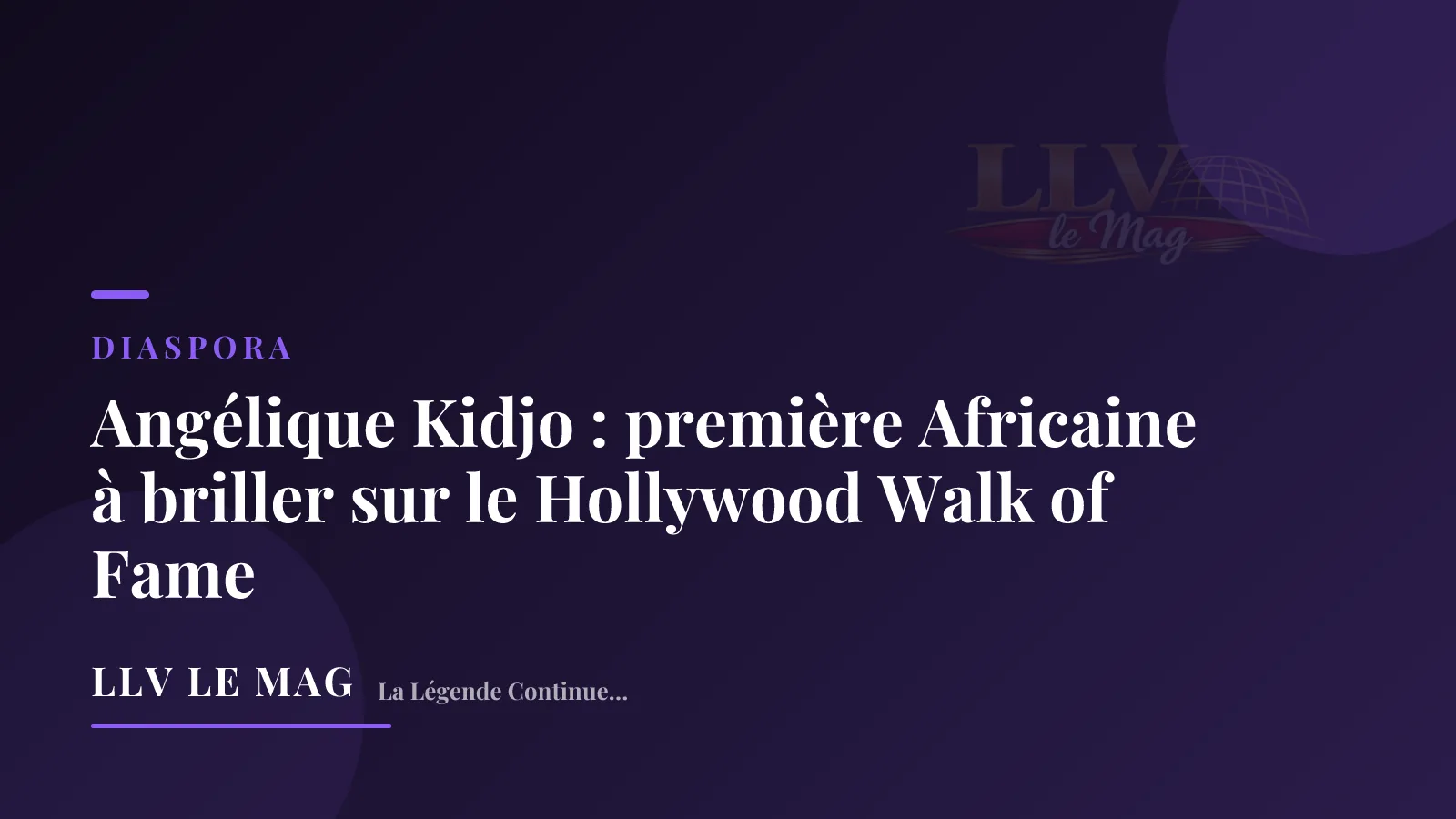 Angélique Kidjo : première Africaine à briller sur le Hollywood Walk of Fame