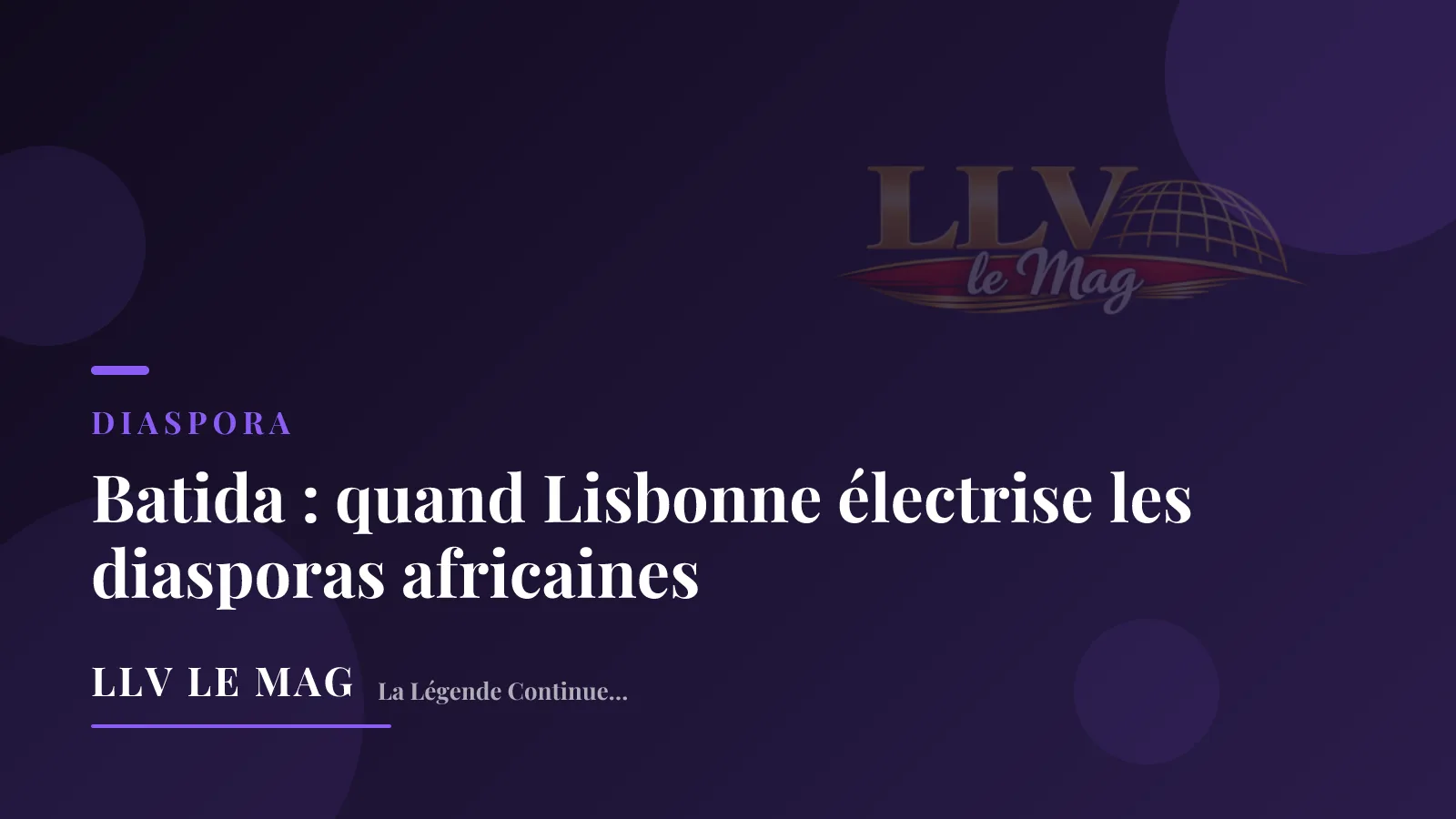 Batida : quand Lisbonne électrise les diasporas africaines