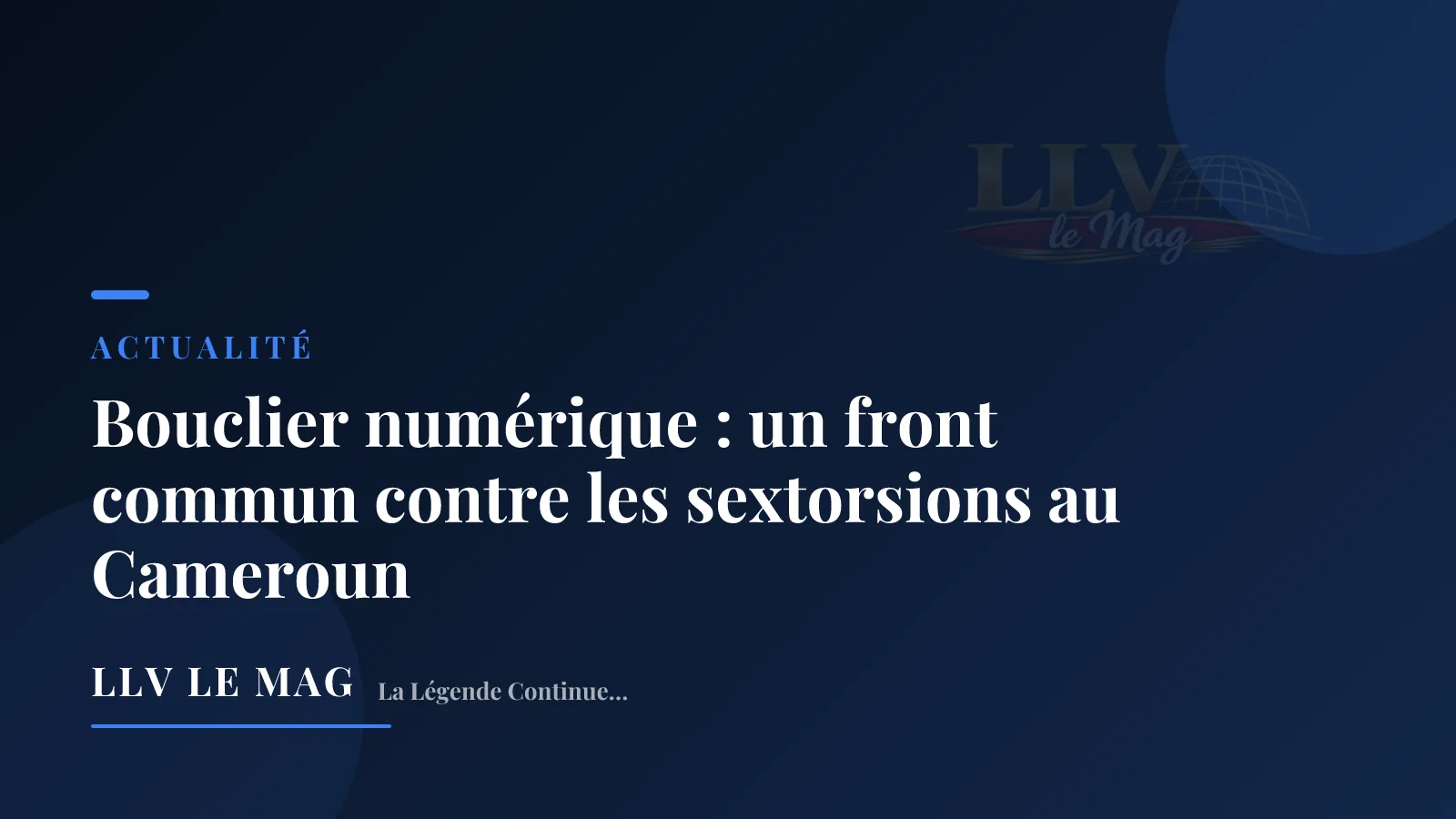 Illustration éditoriale pour Bouclier numérique : un front commun contre les sextorsions au Cameroun