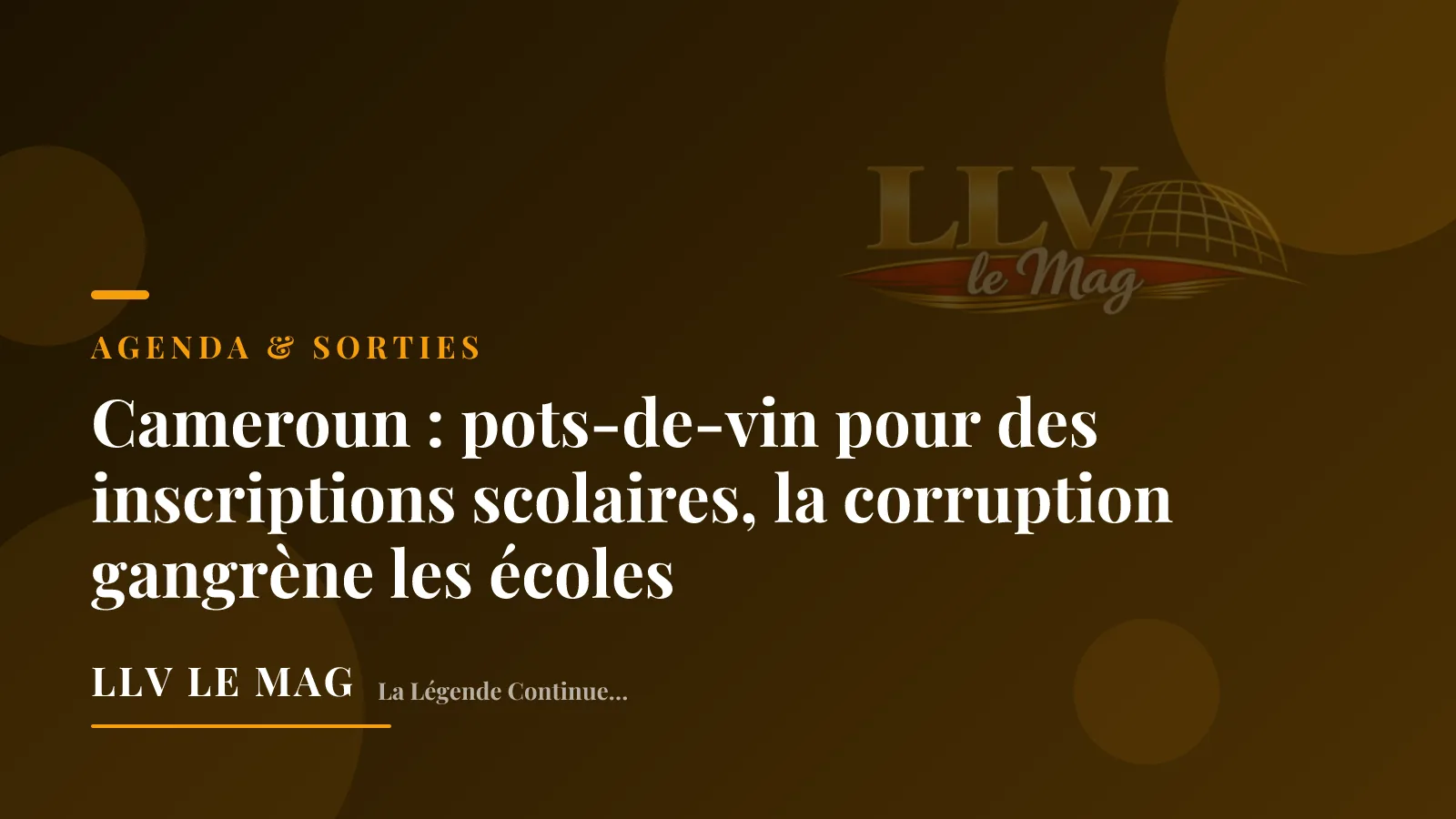 Cameroun : des pots-de-vin pour des inscriptions scolaires, la corruption gangrène les écoles