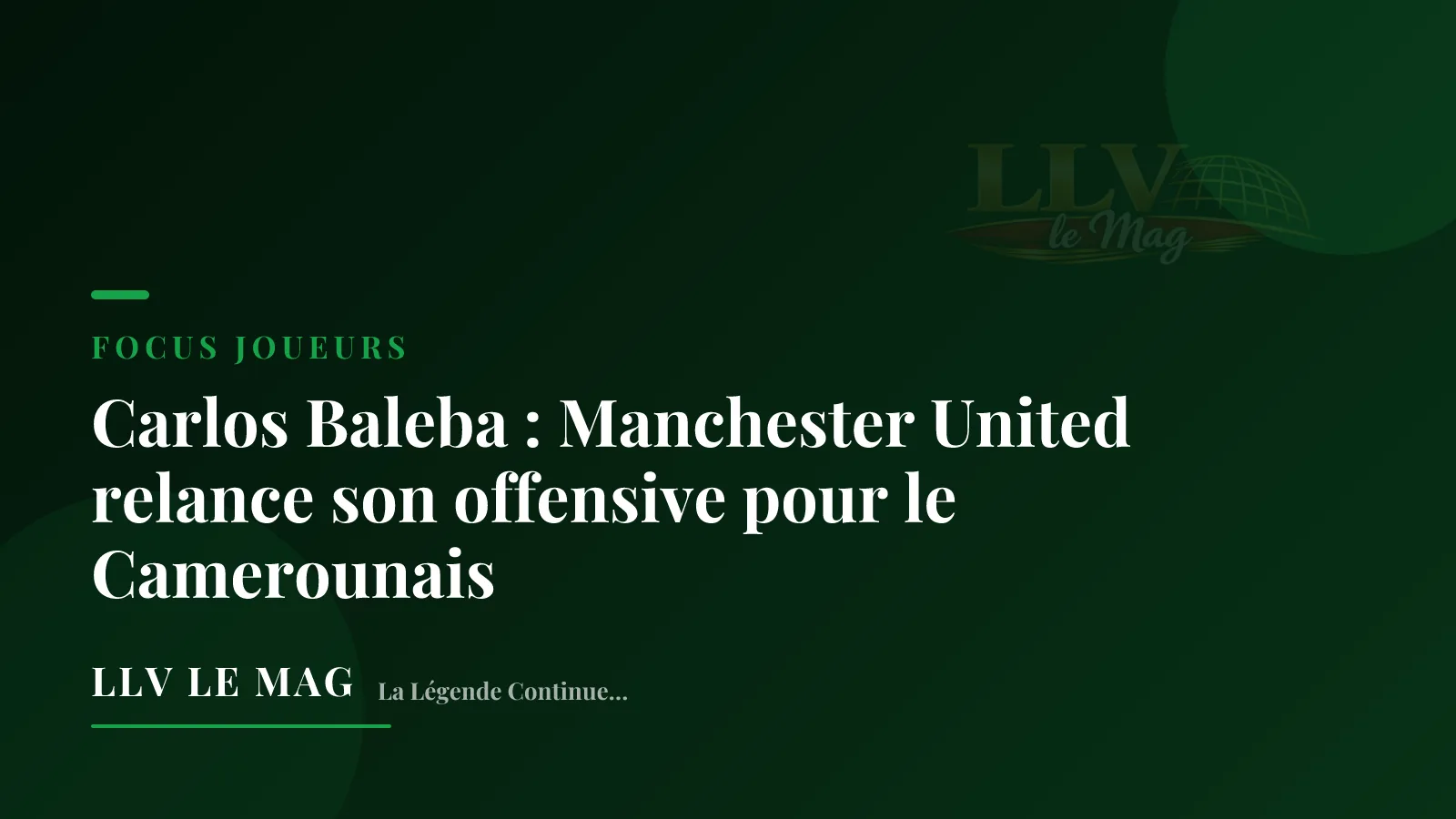 Carlos Baleba : Manchester United relance son offensive pour le Camerounais