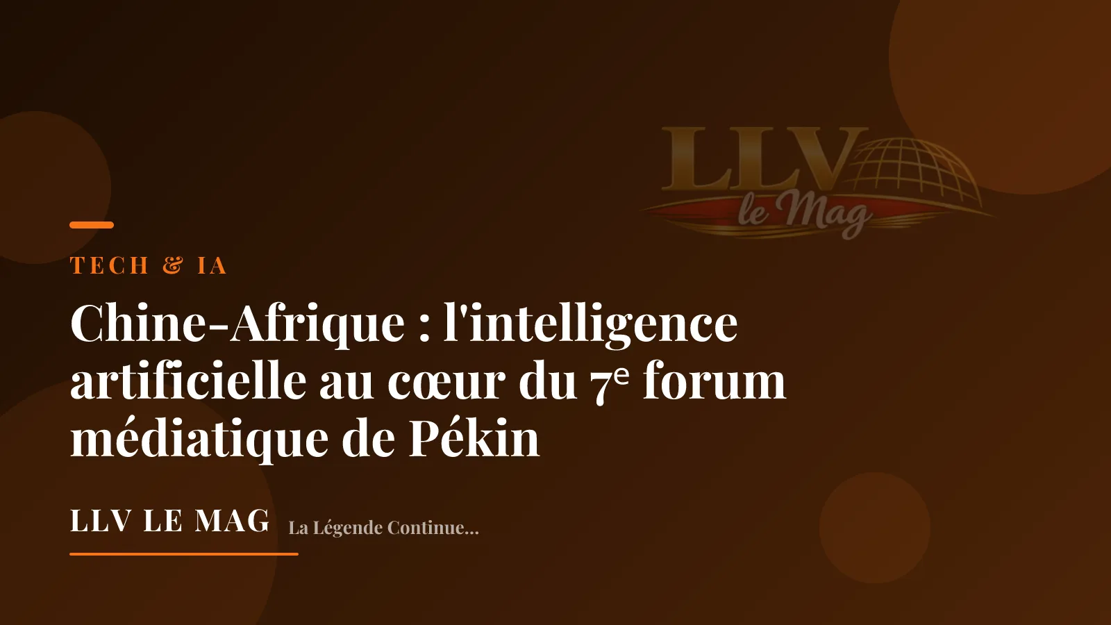 China-Africa: artificial intelligence takes center stage at Beijing's 7th media forum