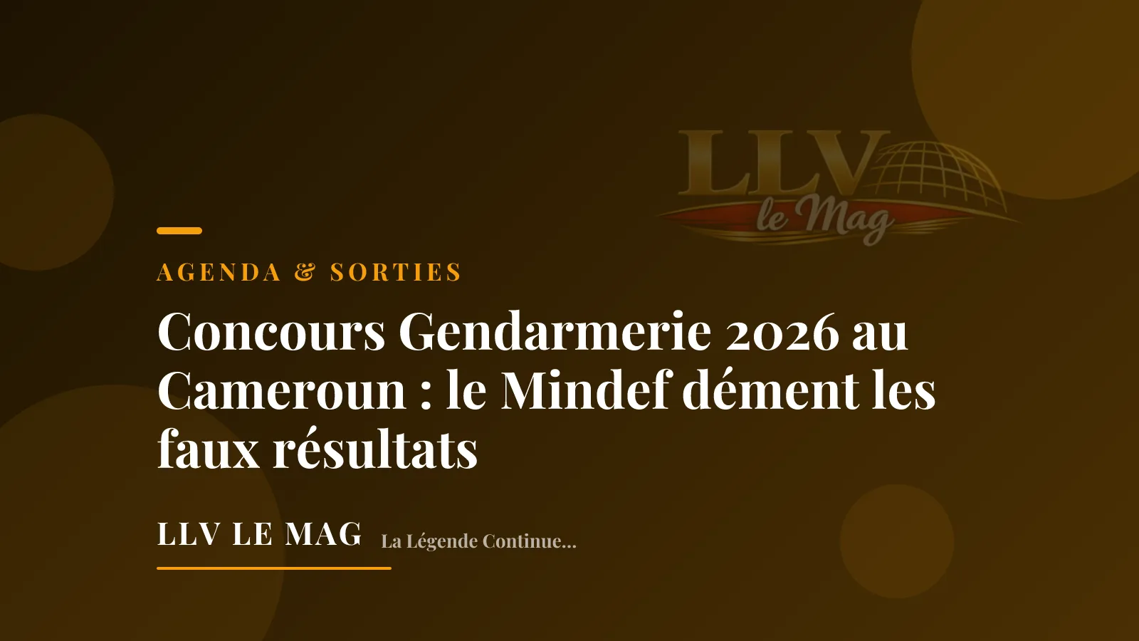 Illustration éditoriale pour Concours Gendarmerie 2026 au Cameroun : le Mindef dément les faux résultats
