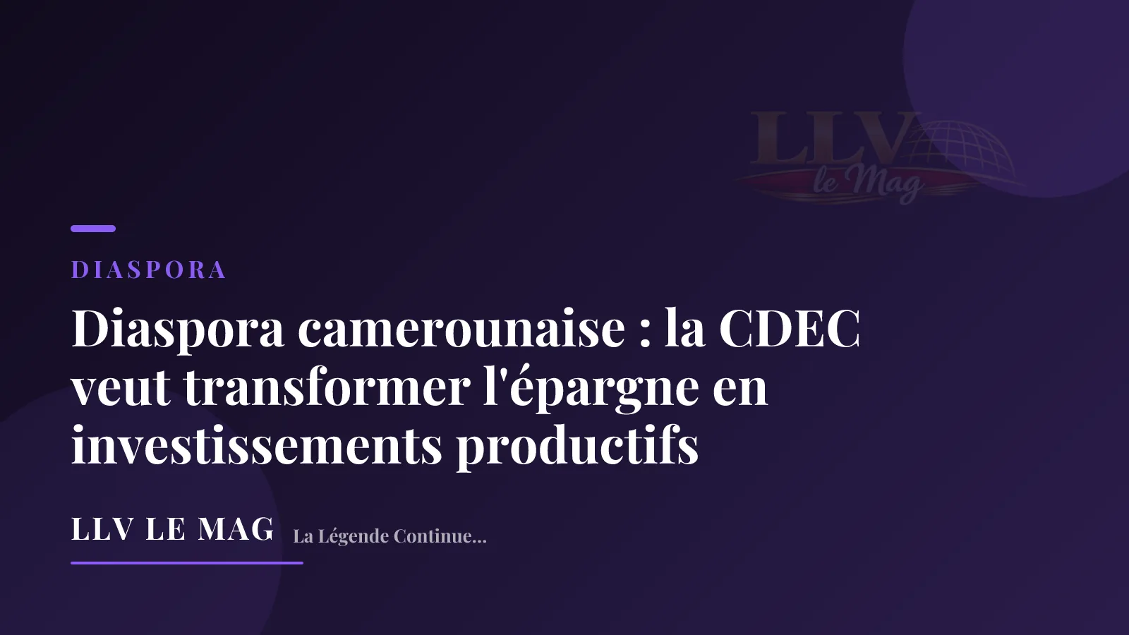 Diaspora camerounaise : la BAD pousse la BEAC à transformer l’épargne en investissements