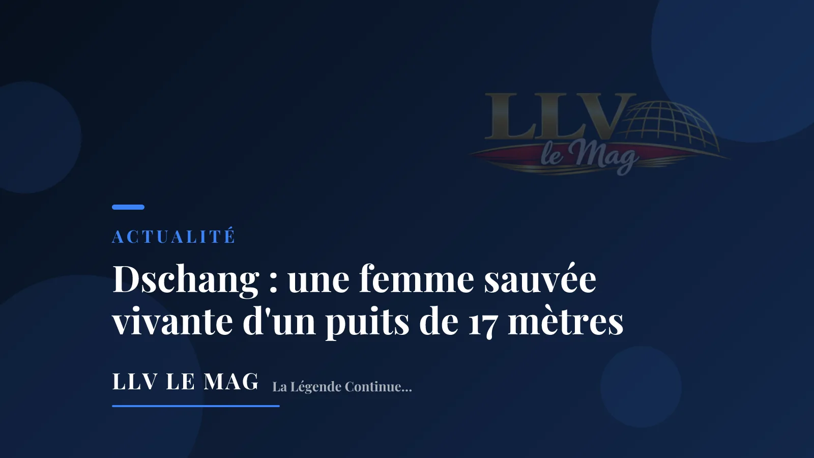 Dschang : une femme sauvée vivante d'un puits de 17 mètres