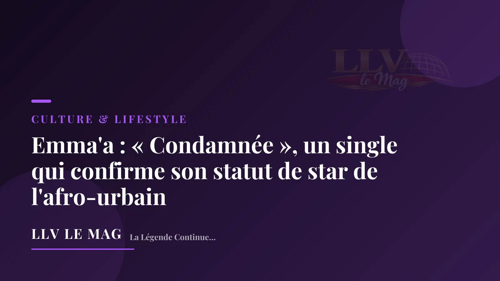 Emma'a : « Condamnée », un single qui confirme son statut de star de l'afro-urbain