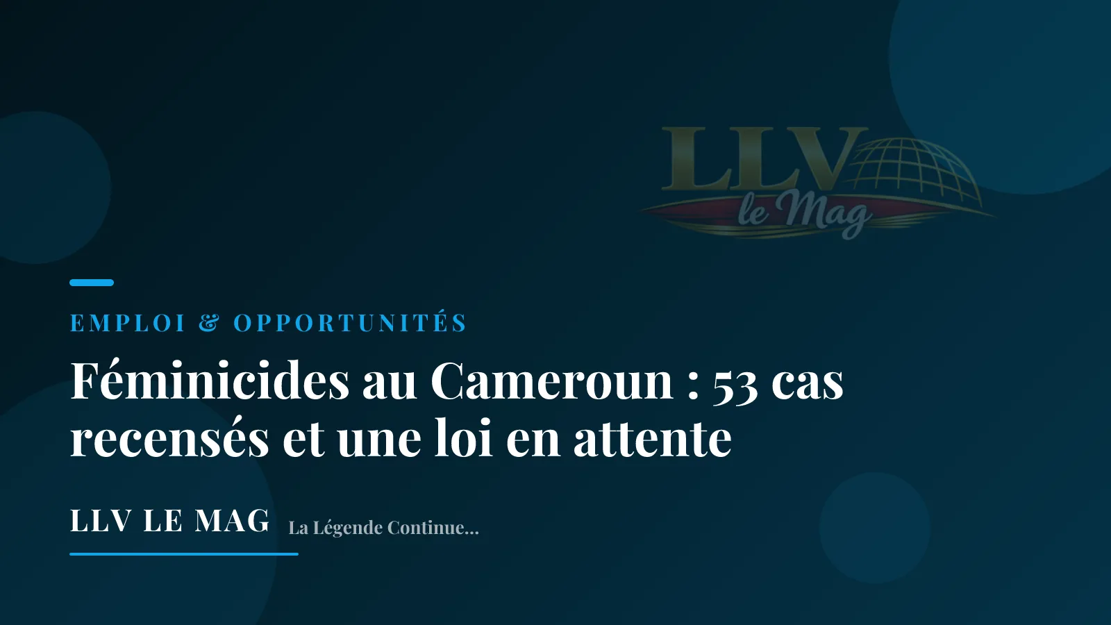 Editorial illustration for Femicides in Cameroon: 53 Cases Recorded as Bill Awaits Action