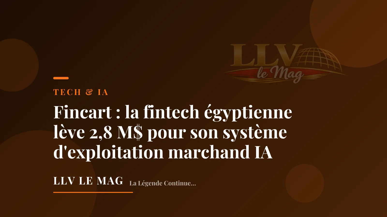 Illustration éditoriale — Fincart : la fintech égyptienne lève 2,8 M$ pour son système d'exploitation marchand IA