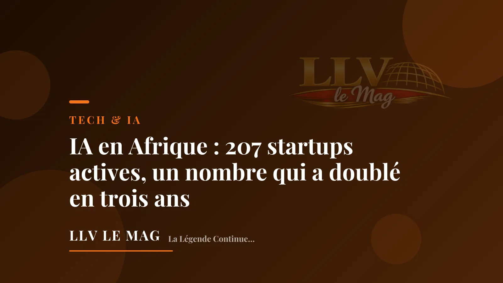 IA en Afrique : 207 startups actives, un nombre qui a doublé en trois ans