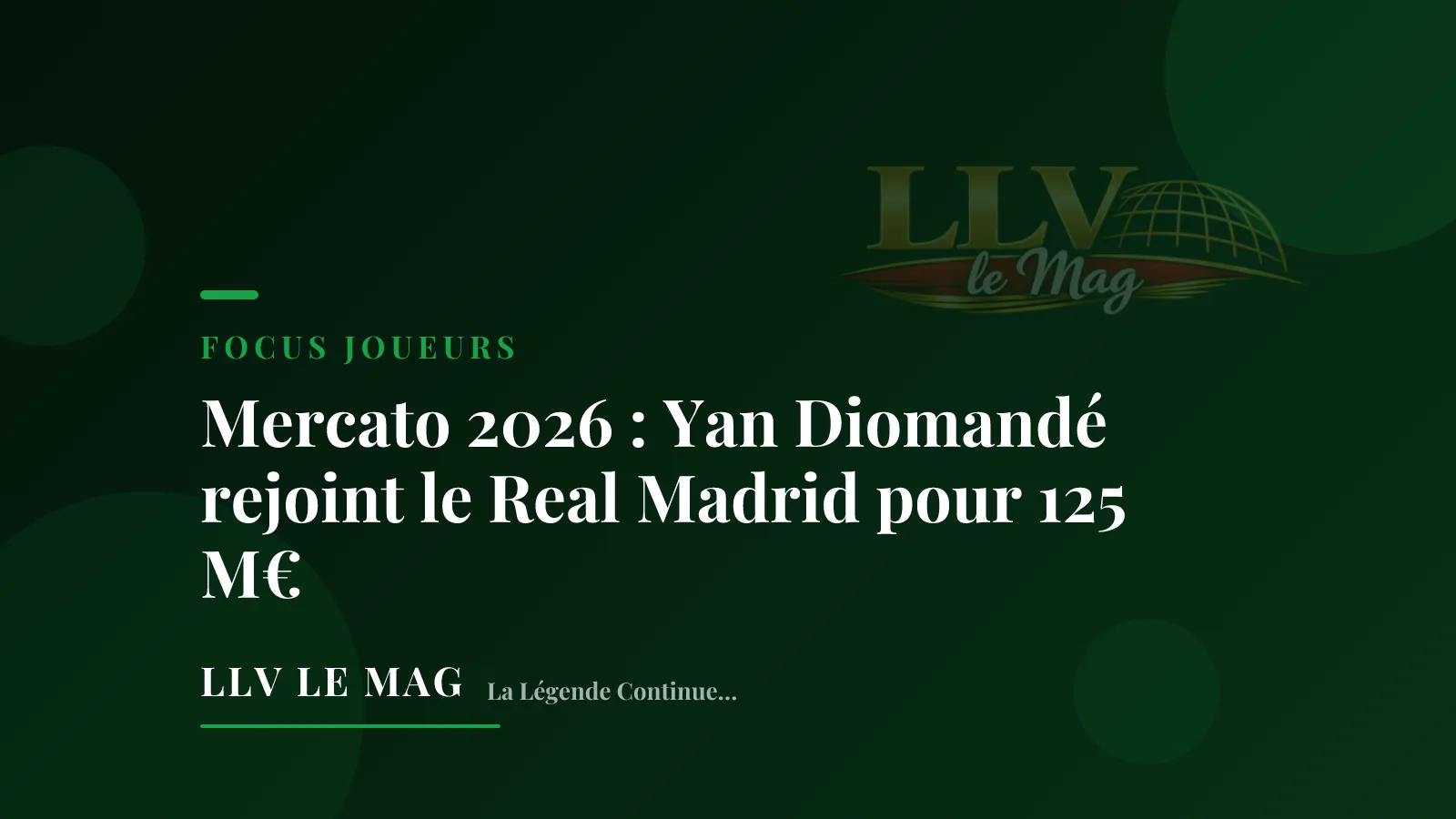 Mercato 2026: Yan Diomandé joins Real Madrid for €125M