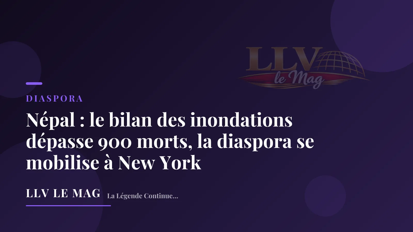 Népal : le bilan des inondations dépasse 900 morts, la diaspora se mobilise à New York