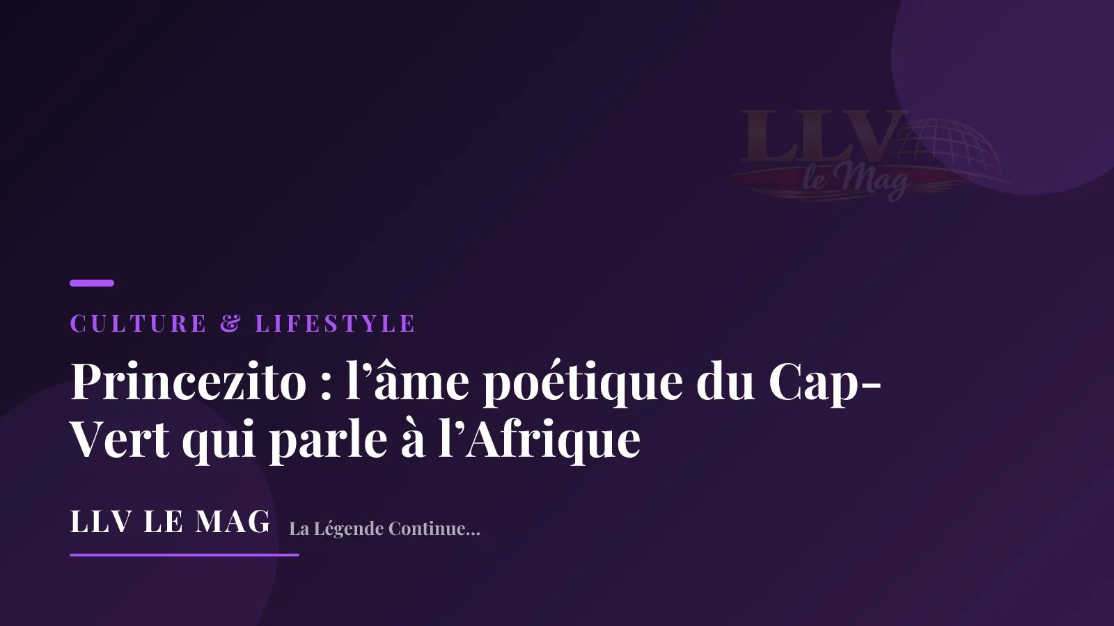 Princezito : l’âme poétique du Cap-Vert qui parle à l’Afrique