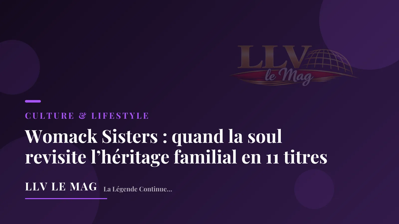 Womack Sisters : quand la soul revisite l’héritage familial en 11 titres