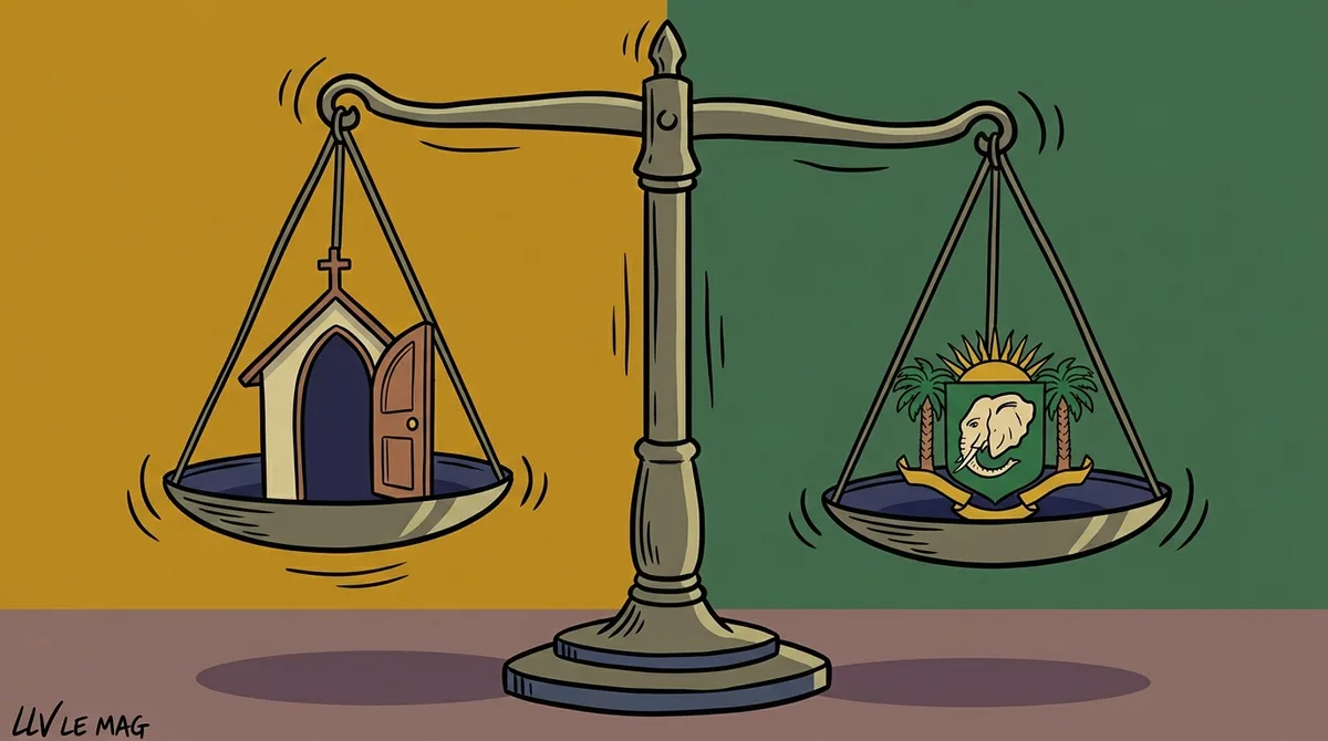 Illustration éditoriale pour Cameroun : 1 400 églises de réveil menacées de fermeture – un débat sur la liberté religieuse