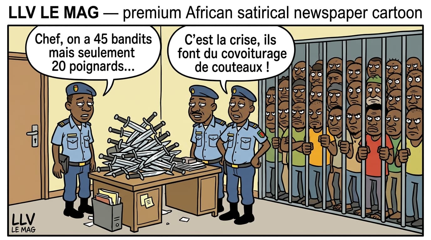 Cameroun : 45 présumés criminels interpellés à Tongo Gandima, 20 poignards saisis