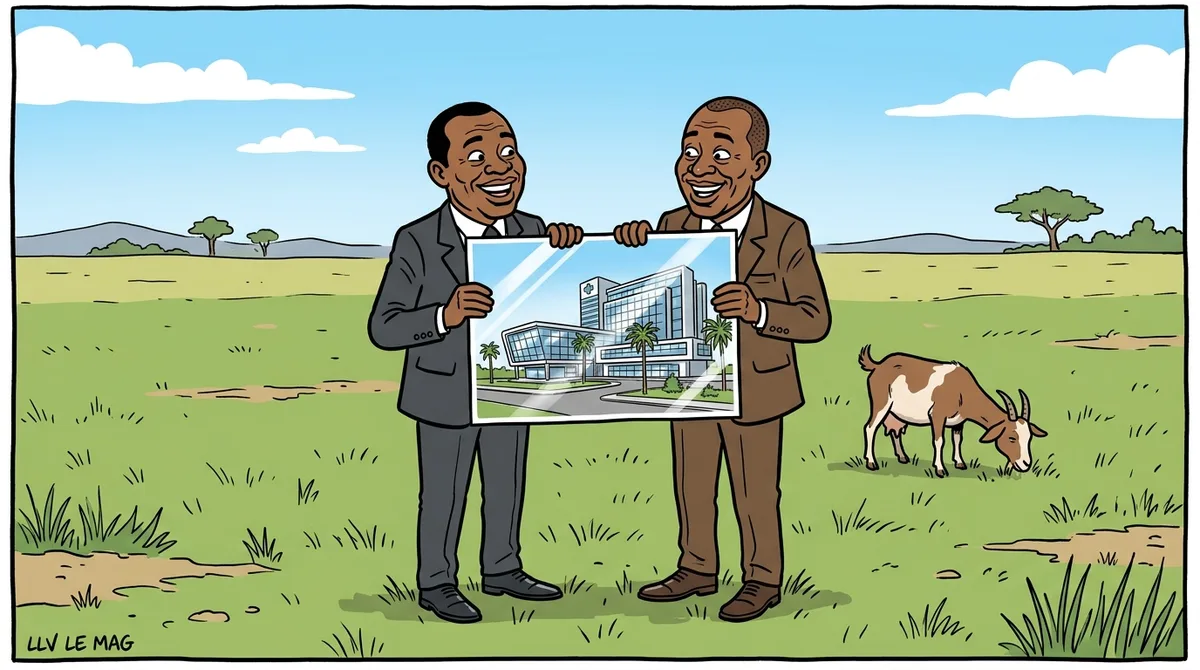 Illustration éditoriale pour Cameroun : le site du futur Centre Médical d’Excellence Africaine sécurisé