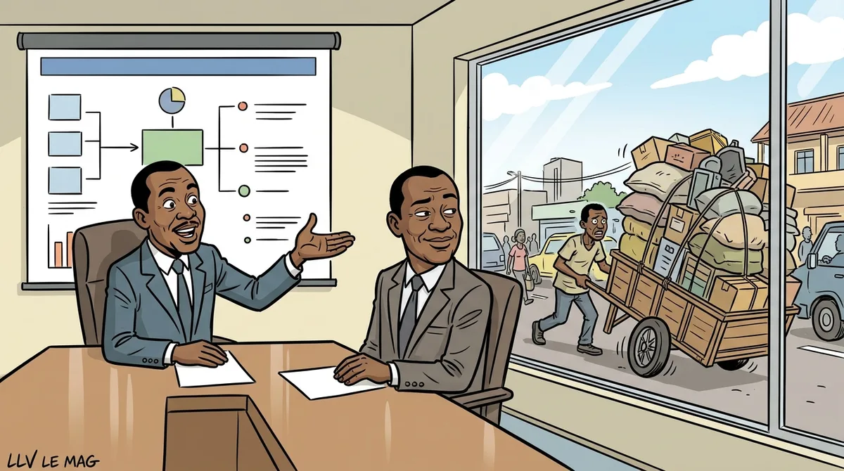 Illustration éditoriale pour Douala, épicentre de la concertation des chargeurs africains : enjeux et perspectives