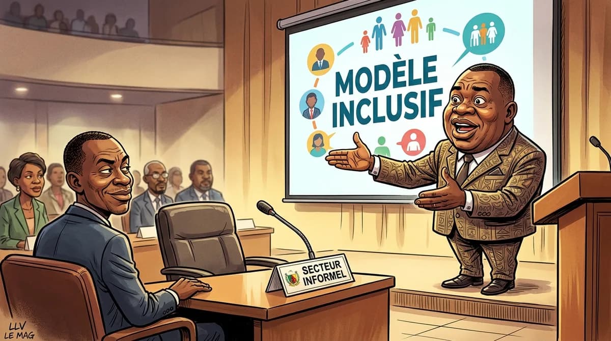 Illustration éditoriale pour FORA'ESS 2026 : Le Cameroun porte son modèle d’économie sociale et solidaire à Dakar