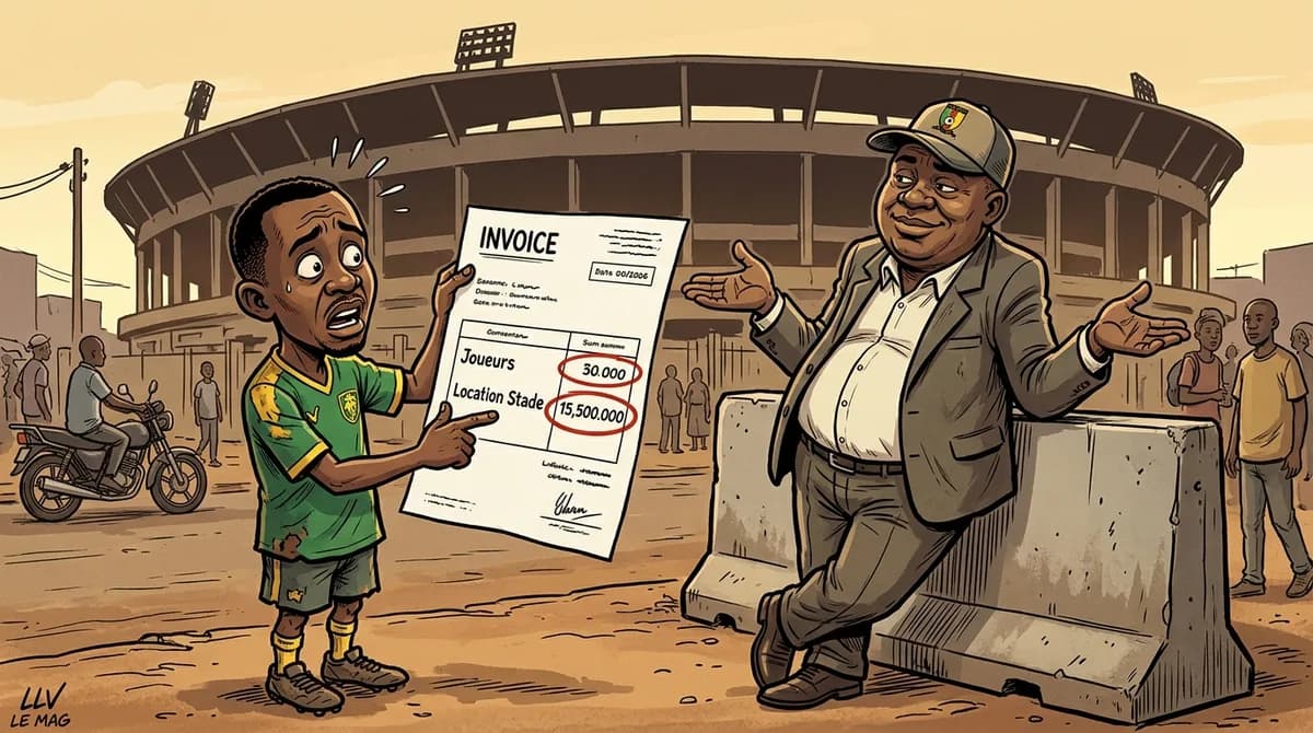 Illustration éditoriale pour Joseph Antoine Bell remet en cause la gestion de la FECAFOOT