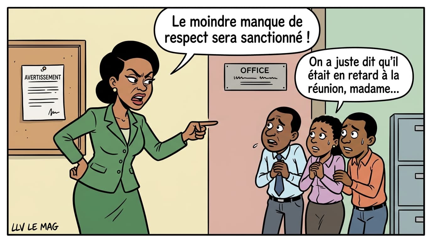 Illustration éditoriale pour Menace de sanctions contre les détracteurs d'Adolphe Moudiki et de Paul Biya à la SNH