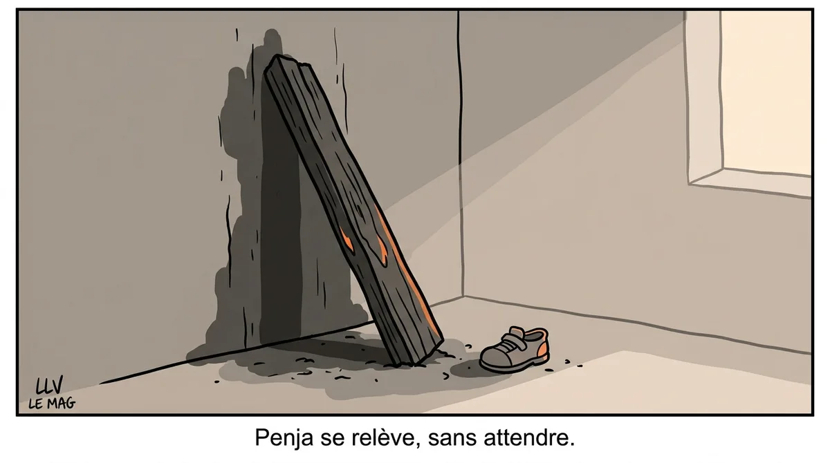 Editorial illustration for Penja: Fire Leaves Families Homeless