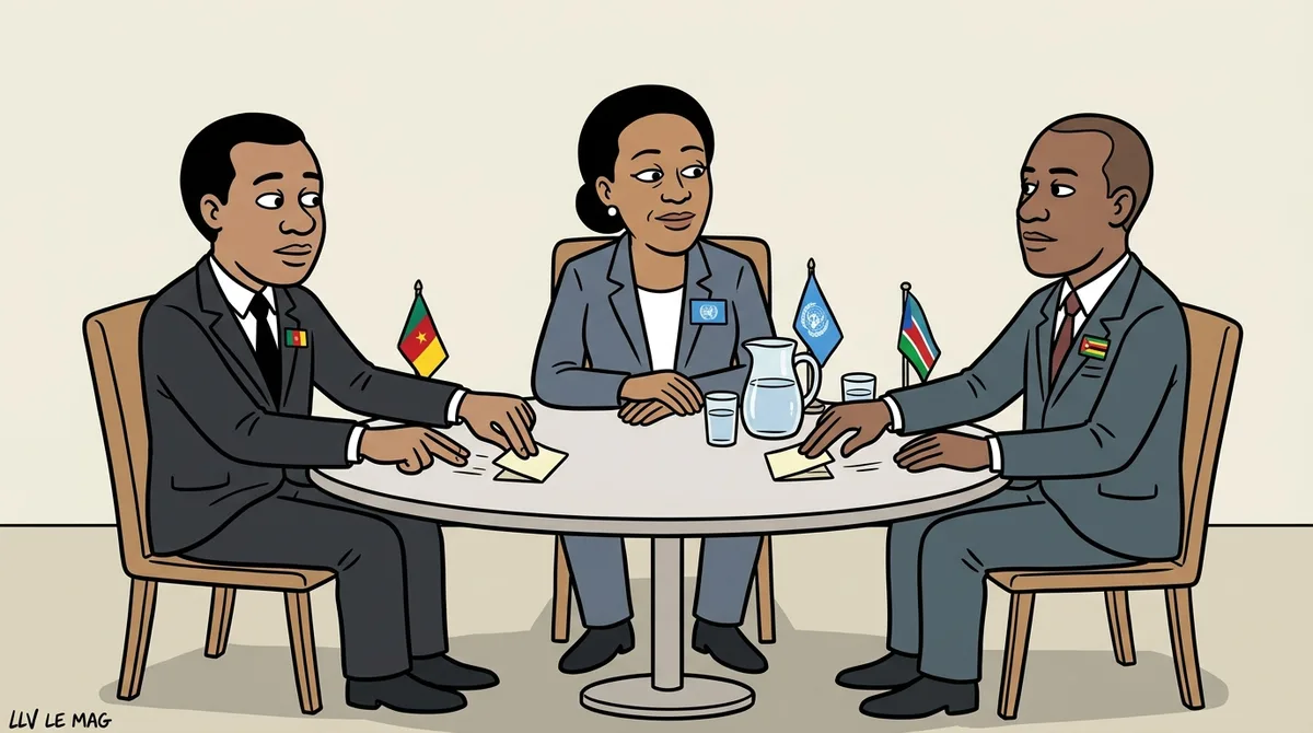 Editorial illustration for Yaoundé hosts tripartite talks to revive voluntary repatriation of Central African refugees